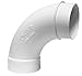 Elbow Long Pvc Vac Wht 2inx90d