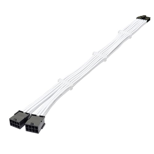 Câble d'extension d'alimentation 12 broches double 8 broches blanc NVIDIA RTX 3060TI