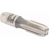 Hertel Standard Pipe Tap, 1/4-18 NPS, 4 Flutes, High Speed Steel, Bright/Uncoated, 1-1/16