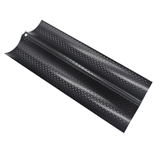 Molde antiadherente perforado para pan francés, con ondas, herramienta para hornear pan, regalo