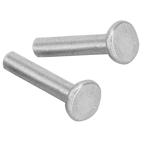 100 Unids Gb867 M4 Cabeza Plana de Aluminio Sólido Remaches Sujetadores Cover