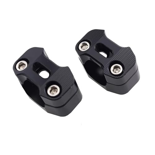 Rehausseur de guidon moto Tuareg 660 en aluminium anodisé noir haute précision