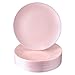 Assiettes à gâteau réutilisables de qualité supérieure | 20 assiettes | Opulence, assiettes à salade, rose poudré
