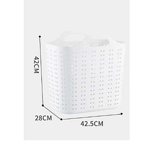 FJVJBNN Laundry hampers Plastic Portable Dirty Basket for Washing and Home Bathroom Sundries Laundry Dirty Clothes Storage Basket - Image 6