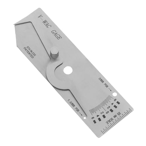 Calibrador de soldadura en filete Gatuida, regla de inspección de soldadura de precisión para medición de espesor en construcción naval, diseño ergonómico para profesionales y entusiastas miniatura 1