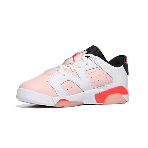 Jordan Girl's 6 Retro Low (Little Kid) White/Atmosphere/Infrared 23/Black 3 Little Kid M