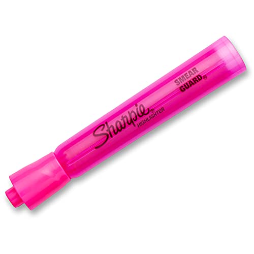 Sharpie Tank Style Highlighters, Chisel Tip, Fluorescent Pink, Box Of 12 #TOP1