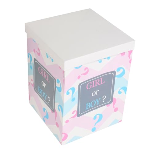 Generic Scatola Rivelatrice per Palloncini Decorazione per Shower Facile da Assemblare Adatta per Festeggiamenti Boy Girl Combinabile con Altri Accessori Festa Dimensioni