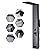 BWE Shower Panel Tower System LED Shower Column with Rainfall Waterfall Shower, Rain Massage System, Handheld Shower and Tub Spout, Black