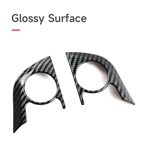 Image of 3PCS Car Trim Carbon Color ABS Sticker Decal Compatible with Toyota Camry XV70 2018-2024 Avalon XX50 2019-2022 Interior Accessories