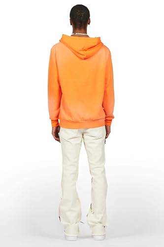 Men's Helki Beige/Green Roller Paint Stacked Flare Jean4