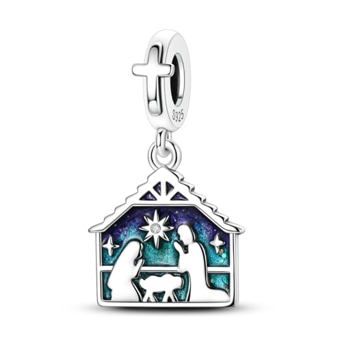 Image of 925 Sterling Silver Charms,Hypoallergenic Beads,Compatible with Pandora Bracelets and Necklaces,Women Holiday Gift Pendants