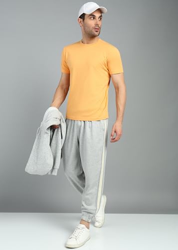 Image of Alan Jones Clothing Men's Mid Rise Side Stripe Joggers Sweatpants