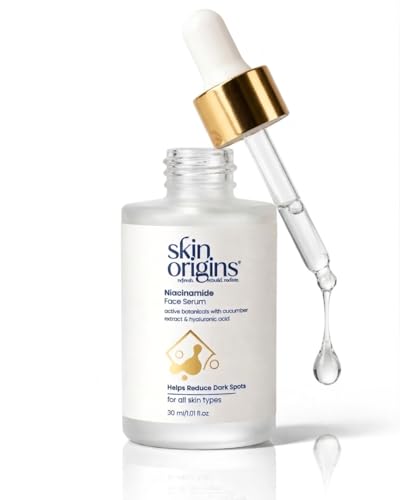 Image of Niacinamide Face Serum with Cucumber Extract and Hyaluronic Acid | Helps Reduce Dark Spots | 30 ml | Face serum | Niacinaminde + cucumber+ hyaluronic serum |