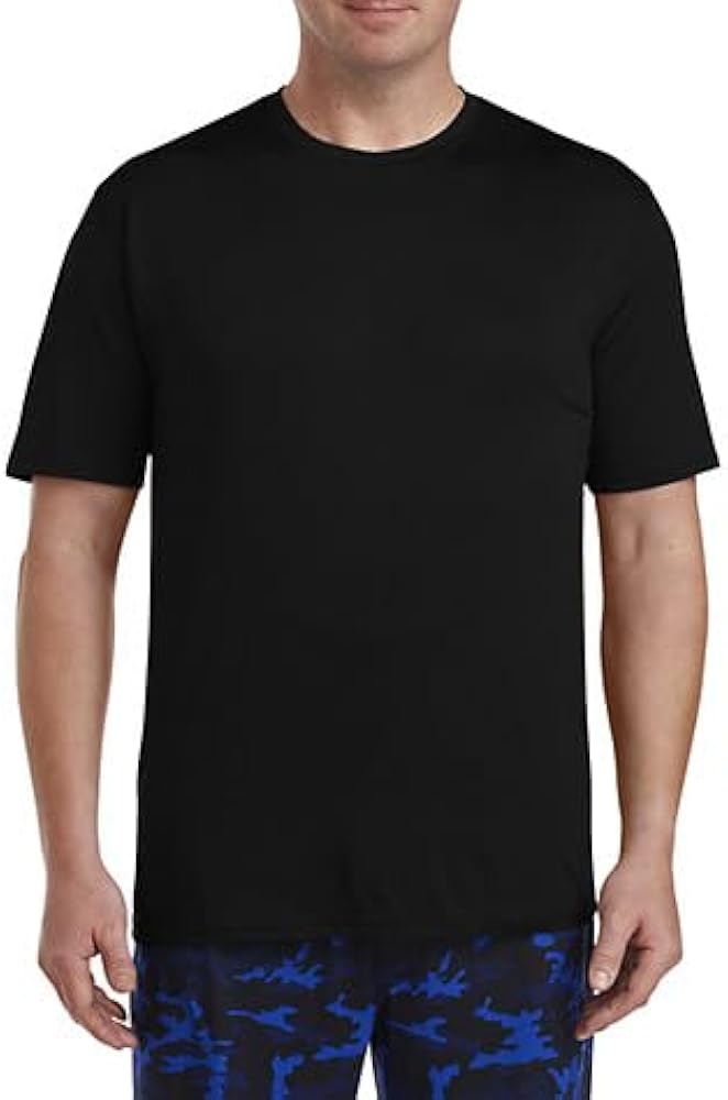 Harbor Bay by DXL Men's Big and Tall Tech Stretch Crewneck T-Shirt