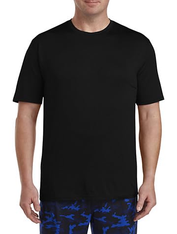 Harbor Bay by DXL Men's Big and Tall Tech Stretch Crewneck T-Shirt