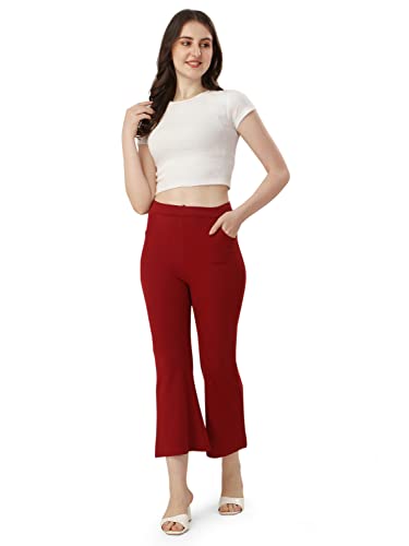 Image of Mehrang Women's Yoga Dress Pants Stretchy Work Slacks Business Casual Office Straight Leg /Boot-Cut Elastic Waist Regular Fit Trouser Pant
