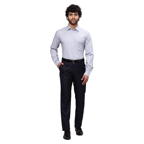 Image of Raymond Men's Cotton Checkered Slim Fit Shirt