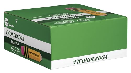 Image of TICONDEROGA Erasers, Pencil Shaped, Yellow (38936) (Pack of 432)