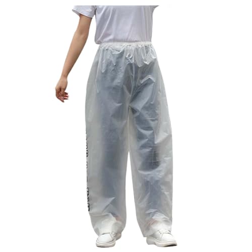 Pantaloni da pioggia da trekking per uomo e donna. Tessuto spesso, metà inferiore dei pantaloni da pioggia con una migliore impermeabilità., trasparente, Taglia unica