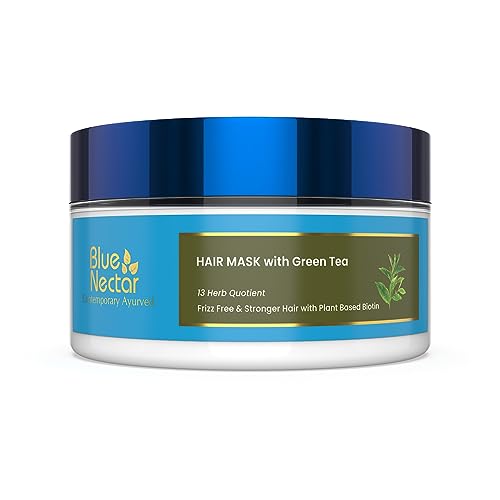 Blue Nectar Green Tea Hair Mask for Dry & Frizzy Hair, 200 g (Pack of 1)