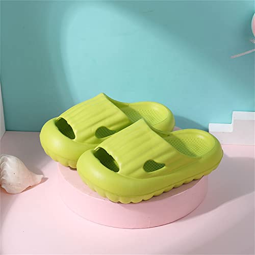EnJoCho Children Boys Girls Summer Bathroom Solid Color Thick Bottom Non Slip QUTE Childrens Girl Flip Flop Slippers2