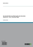 Der Sündenfall in der Philosophie des Deutschen Idealismus - Kant, Schelling, Hegel