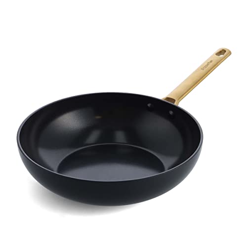 Comparison: Best Greenpan Black And Gold 9 GreenPan Hard Anodized Healthy Ceramic Nonstick, 11" Wok Pan, Gold Handle, PFAS-Free, Dishwasher & Oven Safe, Black