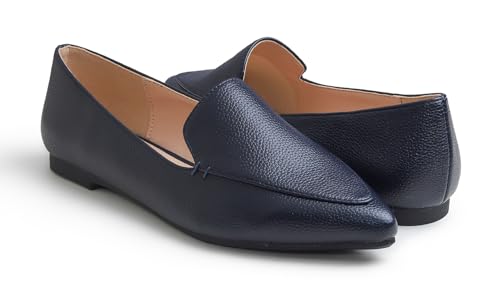 Image of FEVERSOLE Women's Loafer Flat Pointed Fashion Slip On Comfort Driving Office Shoes