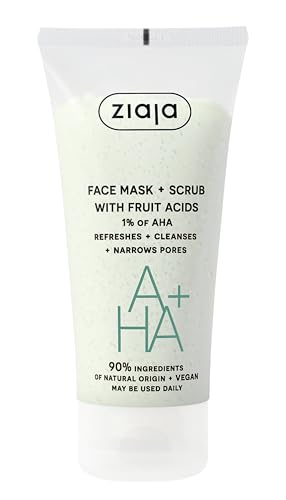 Mascarilla y exfoliante facial con ácidos frutales