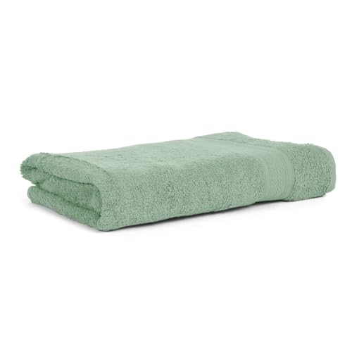 Image of Arvind 100% Cotton Towels for Bath | Towels for Bath Large Size | 500 GSM Bath Towel - Soft & Absorbent | 1 Piece Bath Towel for Men /Women | Urban Comfort | 70 cm x 140 cm - Aqua Green