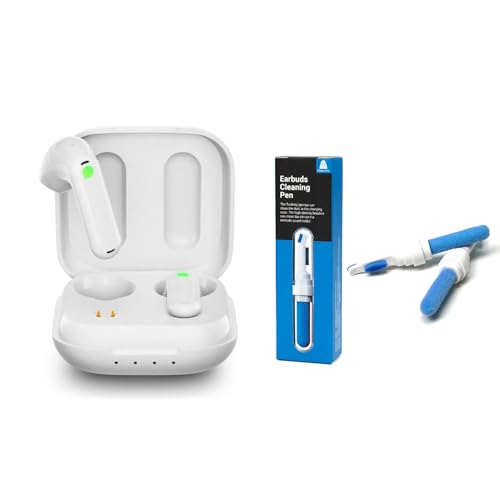 Timekettle WT2 Edge/W3 Translator Device-Bidirection Simultaneous Translation, Translator Earbuds with 40 Languages, Online Version, White Bundle with 1 Earbuds Cleaning Pen