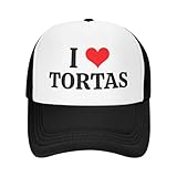 Gorra de Camionero I Love Tortas para Hombre, Divertida, de Malla, Ideal para el Verano.