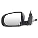 Left Driver Side Mirror Compatible with Jeep Cherokee KL 2014-2023 Power Glass Manual Folding Heated Paintable 10 Holes 5 Pins Primer Gray