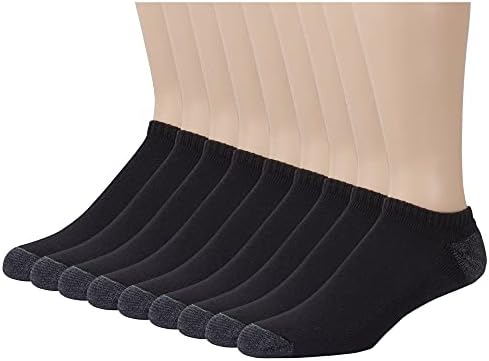 Burlington mens Comfort Power Men's No Show By Burlington Casual Sock, Black, Shoe Size 6-12 US