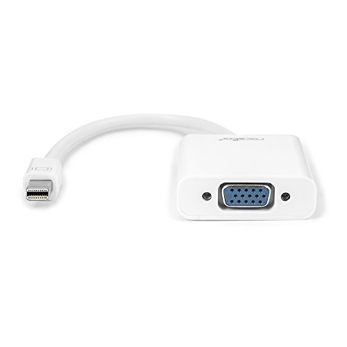 Rocstor Mini DisplayPort to VGA Adapter Convertor (Y10A104-W1), White