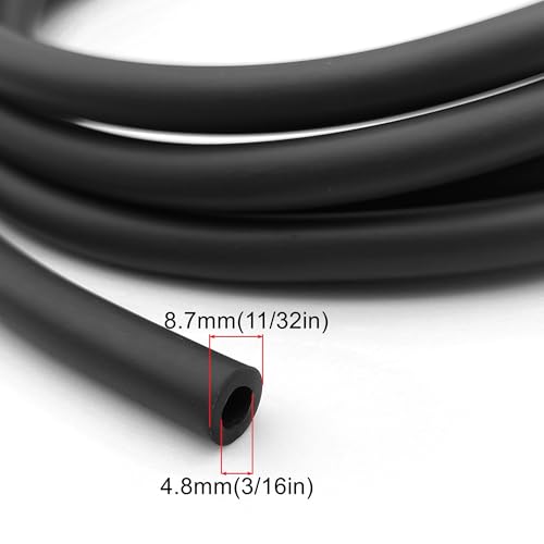 Strongthium 3/16 Fuel Line Hose Set with 10 Pieces Clamps Rubber Gas Tube for ATV Go-carts Mini Bikes 196cc 212cc 6.5hp 5.5hp 8hp 9hp 11hp 13hp Small Engines Generators - Thumbnail 2