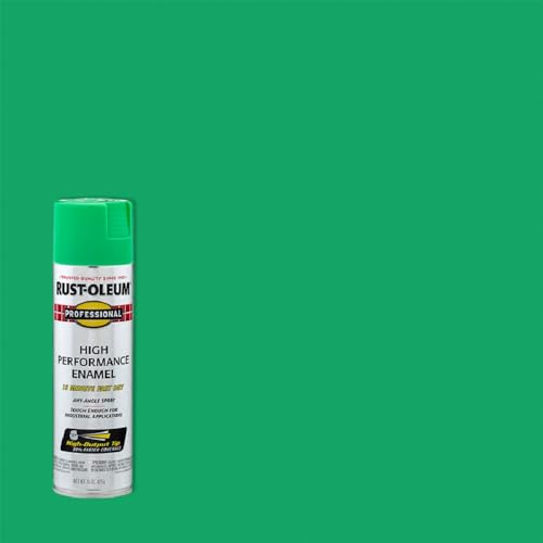 Image of Rust-Oleum 7533838 Professional High Performance Enamel Spray Paint, 15 oz, Gloss Safety Green