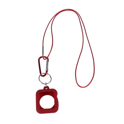 Carcasa protectora de silicona roja para reloj 38mm diseño delgado anticaídas seguro