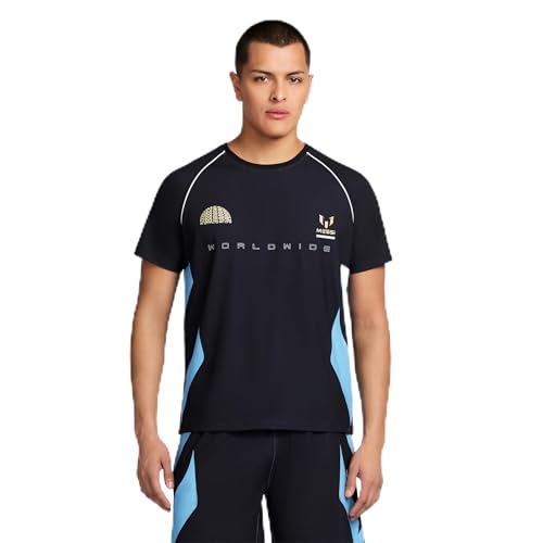 Image of Messi Men's Lifestyle Overtime Raglan Poly Tee, Standard Fit T-Shirt