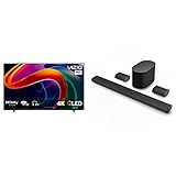 VIZIO 50-inch MQX Series Premium 4K 120Hz QLED HDR Smart TV, 240Hz @ 1080p PC Gaming, WiFi 6E M50QXM-K01, 2023 Model & VIZIO M-Series Elevate 5.1.2 Immersive Sound Bar, DTS, M512E-K6, 2023 Model