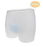 CYEVA 3 Pack Protective Incontinence/Postpartum Underwear Hold Incontinence Underpad and Maternity Pad Fix Incontinence Stretch Disposable Unisex Pants Large