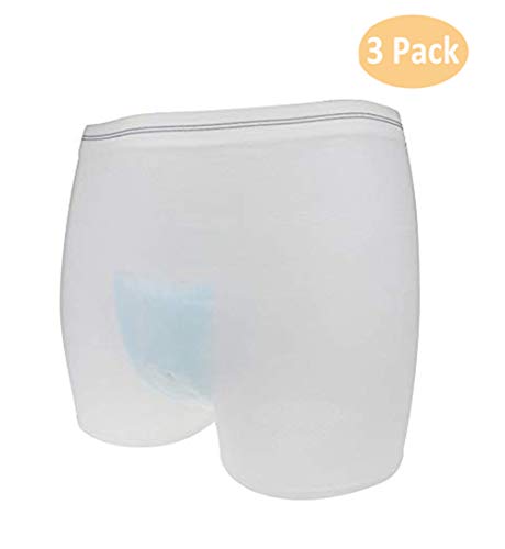 Protective Incontinence / Postpartum Underwear Hold Incontinence Underpad and Maternity Pad Fix Incontinence Stretch Disposable Unisex Pants 3 Pack Large