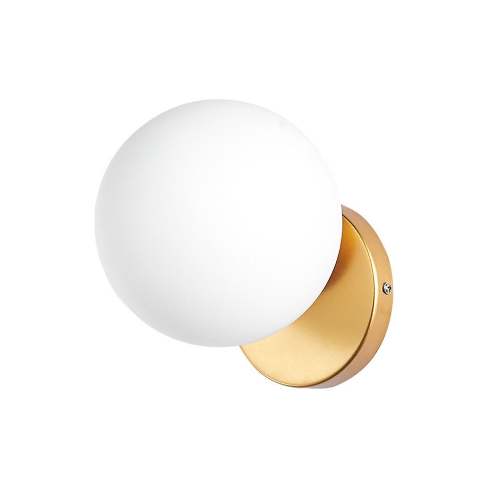 SXSCARKX Bedside Wall Light for E27 Household Corridor Sconce Home Lamp Decorative Lights American Golden Circular