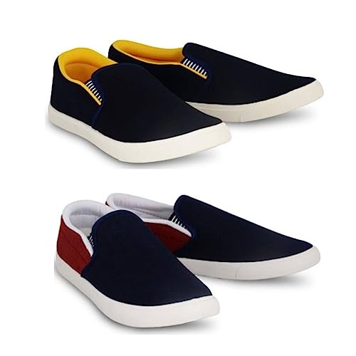 Image of HOTSTYLE Premium Casual Shoes Slip On Sneakers for Men |Combo Pack of 2|176