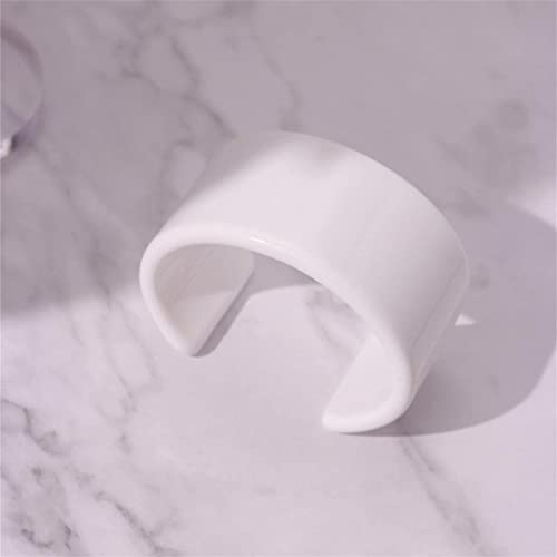 Fuqimanman2020 Acrylic Open Cuff Bangle Colorful Simple Geometric Transparent Resin Bracelet Jewelry3