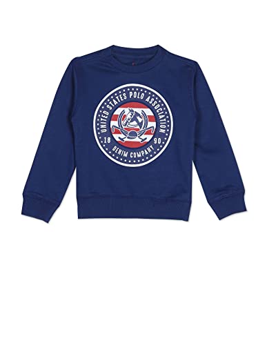 Image of U.S. POLO ASSN. UKSWSON0132 FS Round NCK SWS, EL Sweatshirts Royal Blue