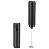 Sxhlseller Varita de Espuma de Leche, Mezclador de Bebidas de Mano, Recargable por USB con Tapa, Máquina de Espuma Eléctrica Portátil para Lattes, Capuchino, Matcha, Chocolate Caliente (Espumador de