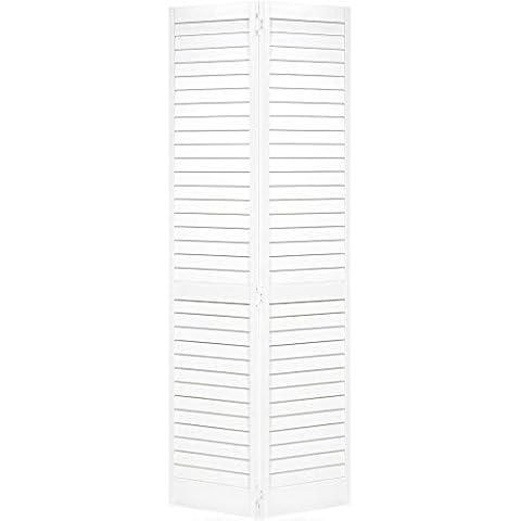 Bi-fold Louver Closet Door with Wide Slats Cover