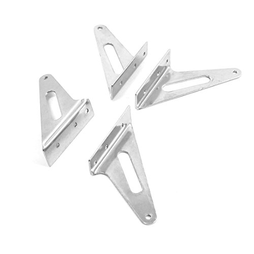 Aexit 2Pairs RC Electrical equipment Airplane Parts 31 x 9 x 30mm Stainless Steel Control Horns Silver Tone